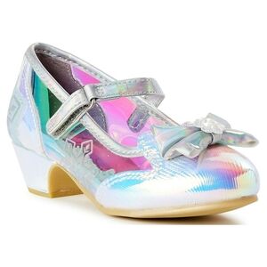 Holographic Kids' Dress Shoes with Bow